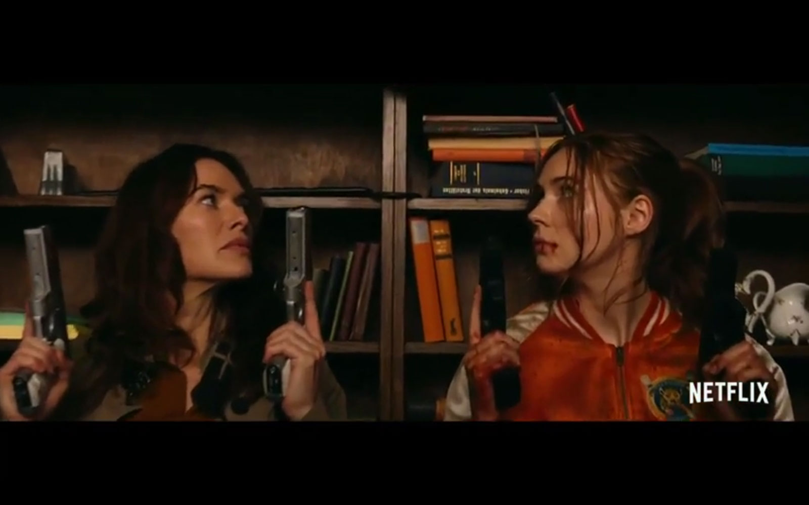 『ガンパウダー・ミルクシェイク』予告篇映像より引用。 『ガンパウダー・ミルクシェイク』予告篇映像より引用。